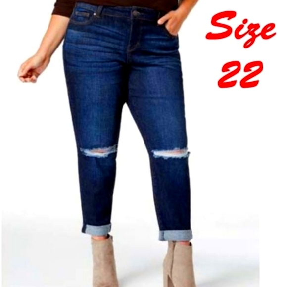 Celebrity Pink Plus Size 22 Busted Knee Jeans - Picture 1 of 7